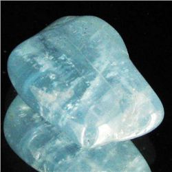 22.05ct Strong Blue Freeform Aquamarine Cabochon (GEM-33686)