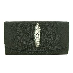 Ladies Stingray Hide Clutch Purse Wallet (ACT-330)