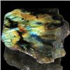 Image 1 : 320ct Flashy Peacock Color Labradorite Slab  (GEM-39123)