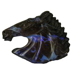 66ct Handcarved Australian Boulder Opal Stallion (GEM-22423)