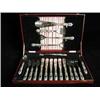 Image 1 : A set of 6 silver handled fish knives and ...