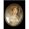 Image 1 : A 19th century oval portrait miniature of ...