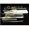 Image 1 : Nine various letter openers, the handles i...