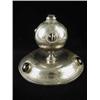 Image 1 : A Victorian plated inkwell, with a central...