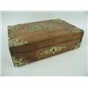 Image 1 : A Victorian walnut and brass mounted card ...