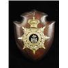 Image 1 : An Essex Regiment helmet plate on a modern...