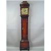 Image 1 : A longcase clock, the square brass dial wi...
