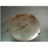 Image 1 : An Art Deco ceiling light shade, moulded w...