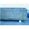 Image 1 : A large stone ware rectangular trough. 77 ...