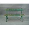 Image 1 : A Victorian garden seat with branch shaped...