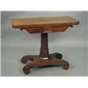 Image 1 : A Regency rosewood foldover card table. 36...