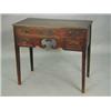 Image 1 : A George III mahogany lowboy, with 1 long ...