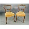 Image 1 : A set of 6 Victorian walnut dining chairs,...