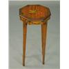 Image 1 : An octagonal satinwood stand, with painted...