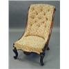 Image 1 : A Victorian button back nursing chair, rai...