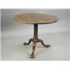 Image 1 : A George III mahogany tripod table, with l...
