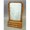 Image 1 : A George II walnut toilet mirror, the cros...