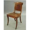 Image 1 : A Regency mahogany hall chair...