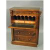Image 1 : A Victorian walnut secretaire wellington c...
