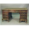 Image 1 : A late Victorian mahogany pedestal desk, t...