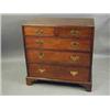 Image 1 : A George III mahogany caddy top chest of t...