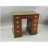 Image 1 : A small Victorian walnut pedestal desk. 33...