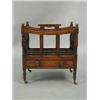 Image 1 : A Regency mahogany canterbury with 3 divis...