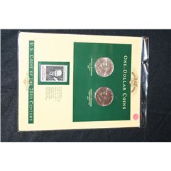 Lot of 2, Eisenhower Bicentennial $1 & 6 cent Postage Stamp