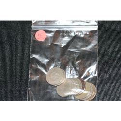 One Buffalo Nickel & 9 V-Nickels, various dates & conditions