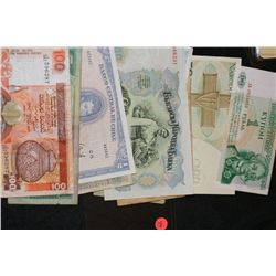 Lot of 13, International Money Notes various dates & conditions