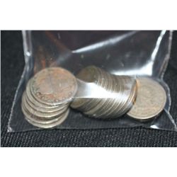 lot of 20, V-Nickel various dates & conditions