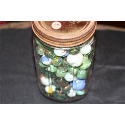 Jar of Vintage Marbles