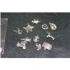 Image 1 : Lot of 10, Various Pewter Charms