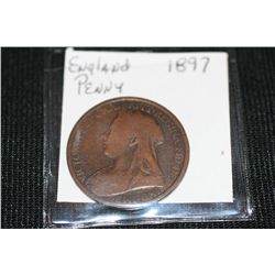 1897 England Large Penny