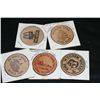 Image 1 : Lot of 5, Wooden Tokens