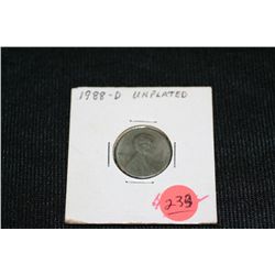1988-D Unplated Lincoln Penny