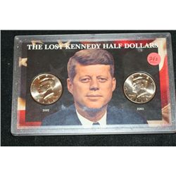 2002 & 2003 Lost Kennedy Half Dollars