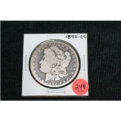 1890-CC Carson City Silver Morgan Dollar
