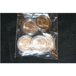 Lot of 5, Presidential $1 Coins