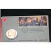 Image 1 : 1976 American Revolution Bicentennial Commemorative Medal & First Day Issue Stamps
