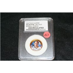 2004 Texas Quarter Nolan Ryan - 24KT Gold UNC