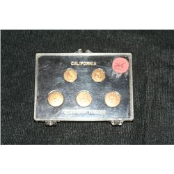 Lot of 5, California Souvenir Tokens