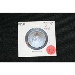 1858 Norway 2 Ore