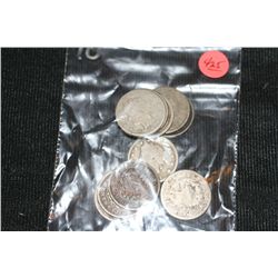 Lot of 10, V-Nickels, various dates & conditions