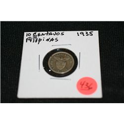 1935 Phillapino 10 Centavos