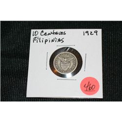 1929 Phillapino 10 Centavos