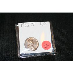 1935-D Wheat Back Penny AU