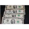 Image 1 : Lot of 5, Two Dollar Bills