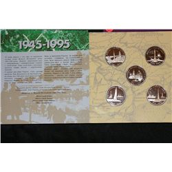 Set of 5, 1995 Ukrainian Commemorative Coin Set