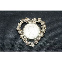 1964 Six Pence Brooch